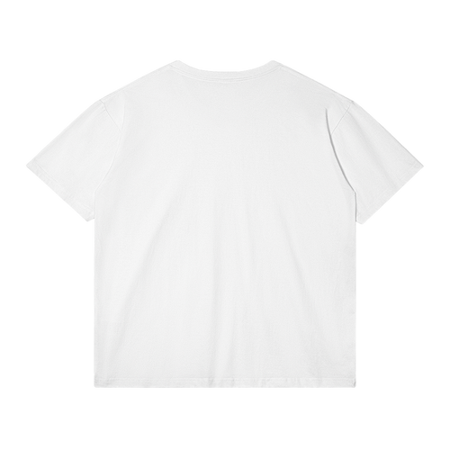 HEAR Streetwear Tee White Cotton T Shirt Classic Fit 180 GSM DTG Print